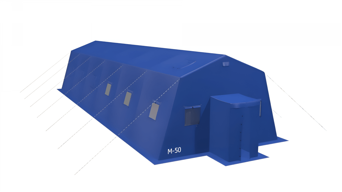 Армейская палатка «М50» ПВХ(Вместимость — до 50 человек)